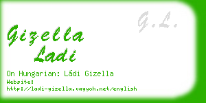 gizella ladi business card